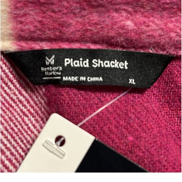 🩷💜💙🤍 NWT Members
Mark Pink Plaid Perfect Shacket (XL) Button Down Wool Blend - Picture 10 of 12